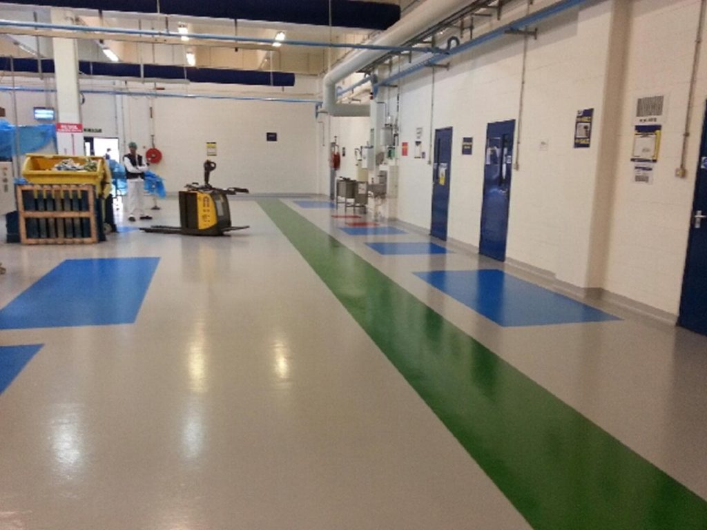 resin wall coatings for chemical plants