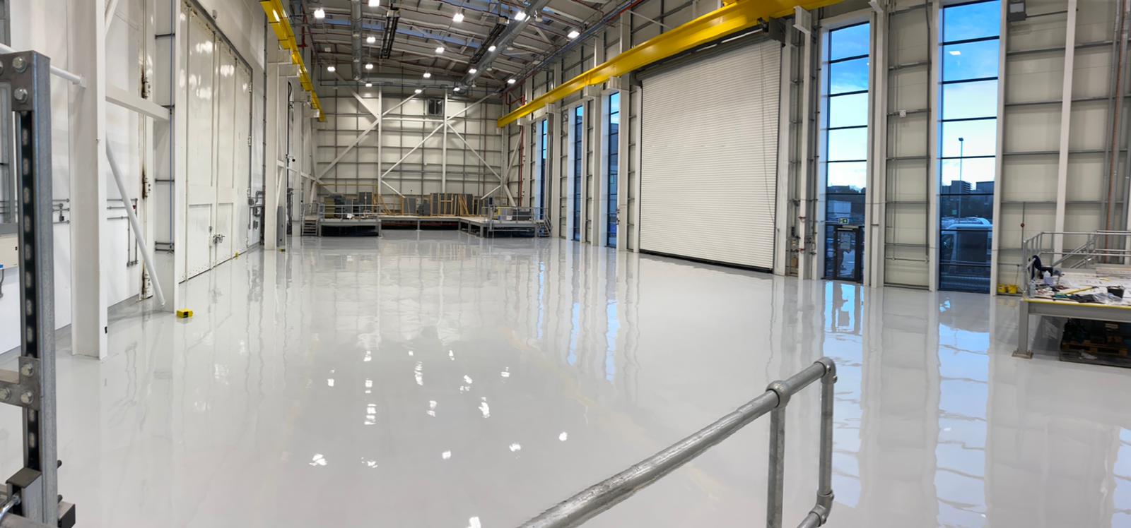 flow applied resin flooring