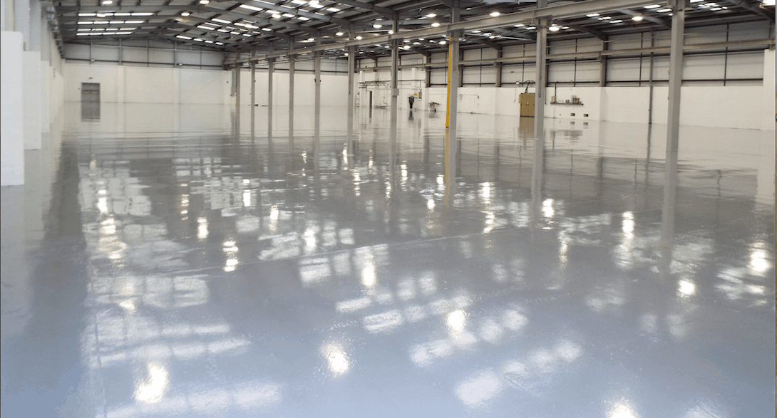 Polyurethane industrial flooring