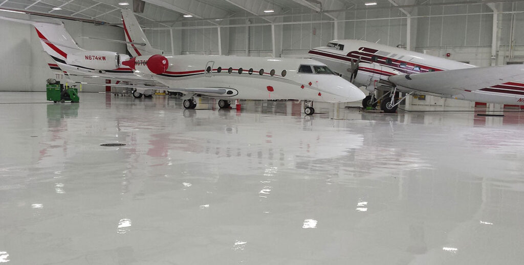 Epoxy vs. Polyurethane Coatings - Aerospace Flooring