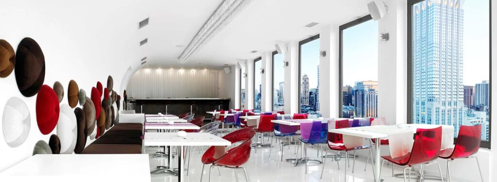 resin wall coatings for cafes
